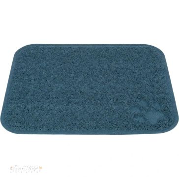 Szőnyeg Macska Alomtálca, PVC,  37 × 45 cm, Kék