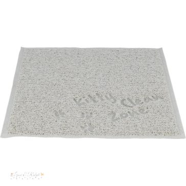   Trixie Macska alomtálca szőnyeg, PVC, 37 × 45 cm, világosszürke