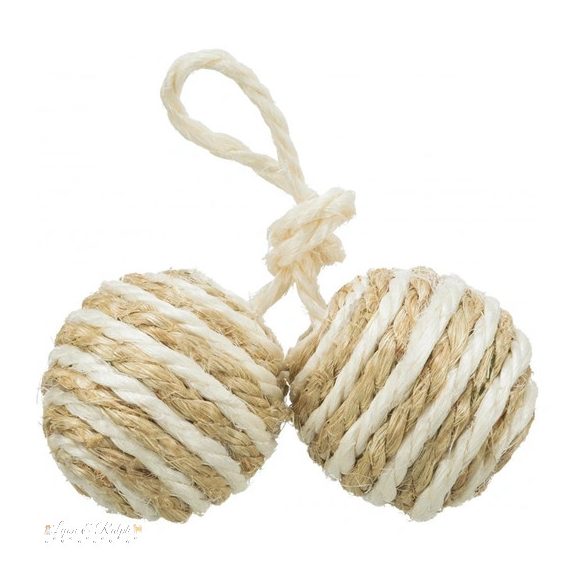 Trixie Játék Duplalabda Fonalból 4,5cm