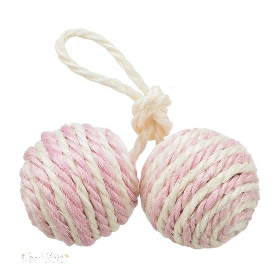 Trixie Játék Duplalabda Fonalból 4,5cm