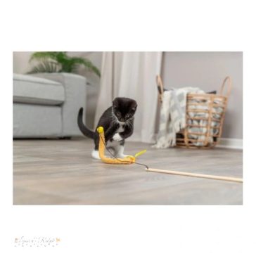 Trixie Játék macskapálca műanyag/plüss 40cm