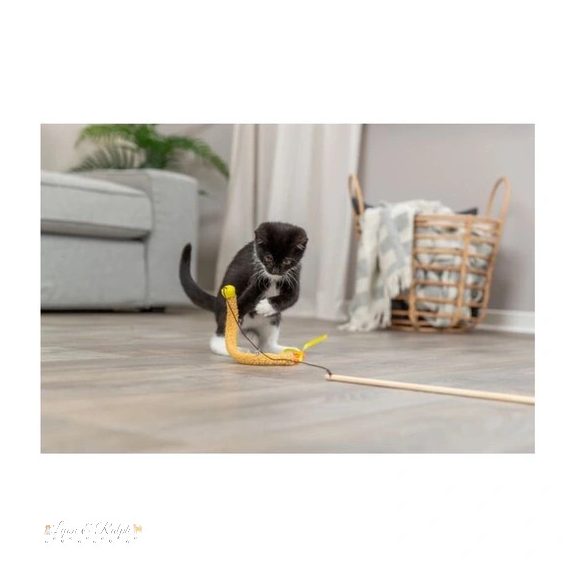 Trixie Játék macskapálca műanyag/plüss 40cm