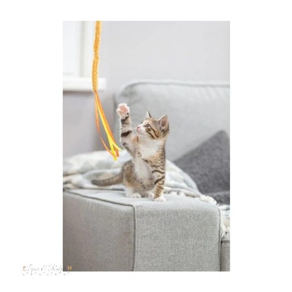 Trixie Játék macskapálca műanyag/plüss 40cm