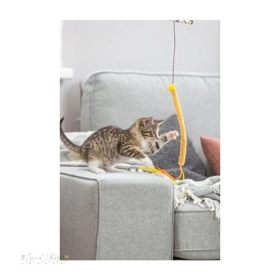 Trixie Játék macskapálca műanyag/plüss 40cm