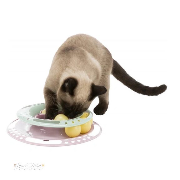 Trixie Játék Kölyökmacskának Műanyag Torony Labdával 24cm