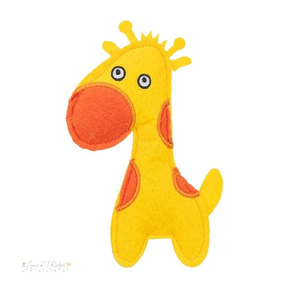 Játék macskának zsíráf, filc, catnippel 15cm