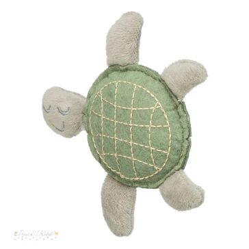 Játék macskának teknős, filc, catnippel 12cm