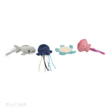 Játék Tengeri Állatok, Plüss, Macskamentával, 5-8cm