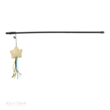   Játék Rúd Csillaggal, Műanyag/Plüss, Macskamentával, 46cm