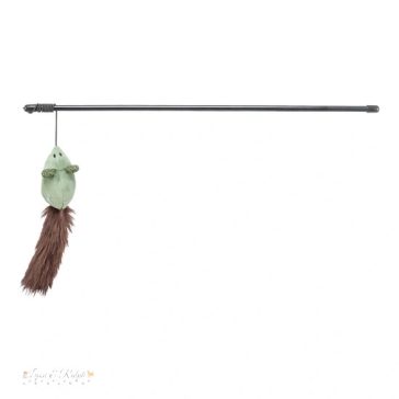   Játék Rúd Egérrel, Műanyag/Plüss, Macskamentával, 46cm