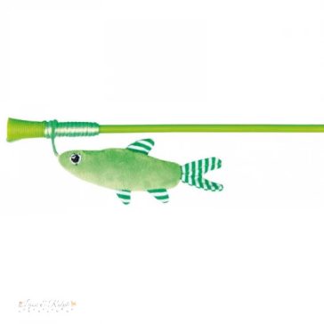 Trixie Játék Macskának Pálca Plüss Hallal 42cm