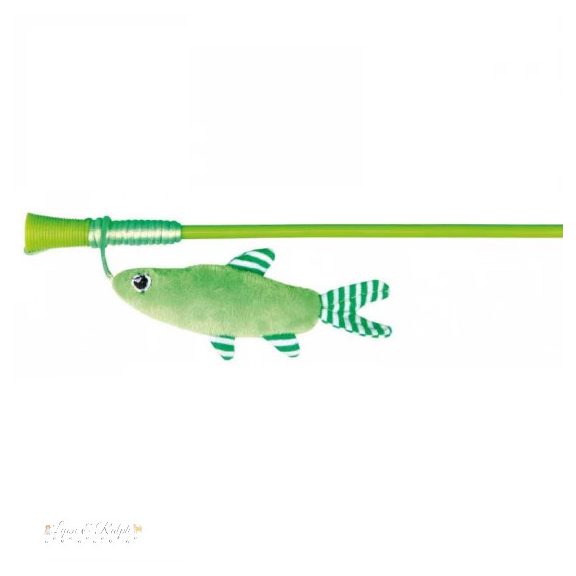 Trixie Játék Macskának Pálca Plüss Hallal 42cm