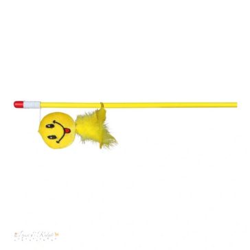 Trixie Játék Macskának Pálca Plüss Smiley 50cm