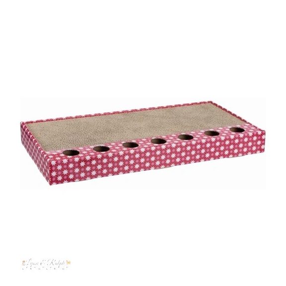 Trixie Játék Macskának Kaparófa Kartonból Golyóval, 48x5x25cm, Pink