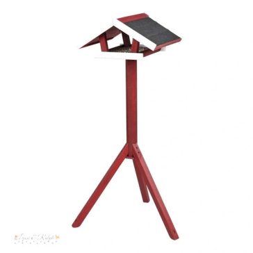   Trixie Kültéri madáretető Fából álló 46x22x44cm/1,15m Piros/Fehér