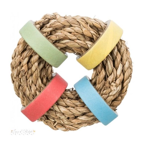 Trixie Játék Tengerifű Karika Papír Gyűrűvel, o 8 cm