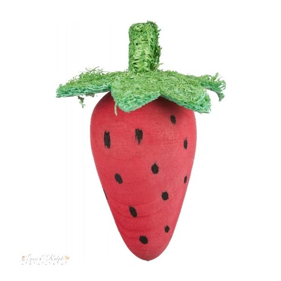 Trixie Játék Fa Rágcsálóknak Luffával Eper/Retek 6/9cm