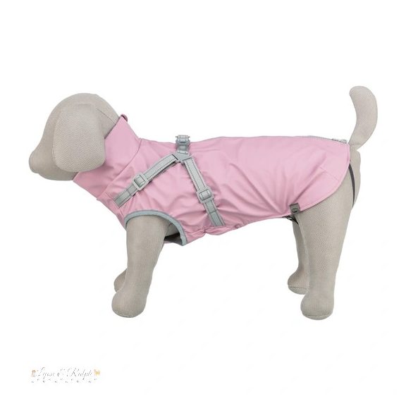 Trixie Esőkabát Ponti hámmal XS 30cm, pink