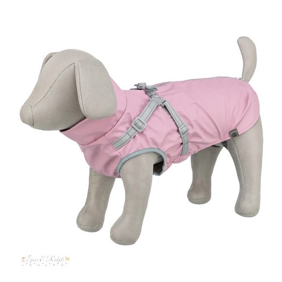 Trixie Esőkabát Ponti hámmal XS 30cm, pink