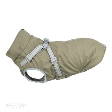 Trixie Esőkabát Ponti hámmal XXS 24cm, olivazöld