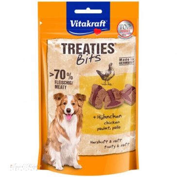   Vitakraft Treaties Bits Kutya Jutalomfalat Csirke & Bacon 120g