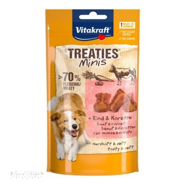   Vitakraft Treaties Minis Kutya Jutalomfalat Marha és Sárgarépa 48g