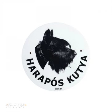 Kutya Harap Tábla Kerek Müany (többféle)