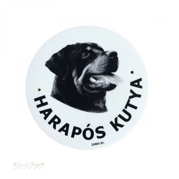 Kutya Harap Tábla Kerek Müany (többféle)