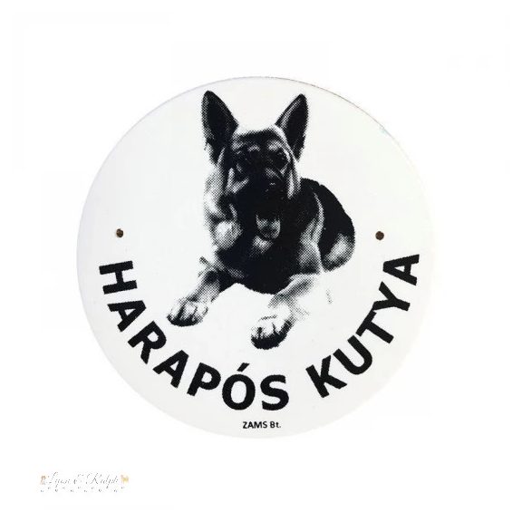 Kutya Harap Tábla Kerek Müany (többféle)