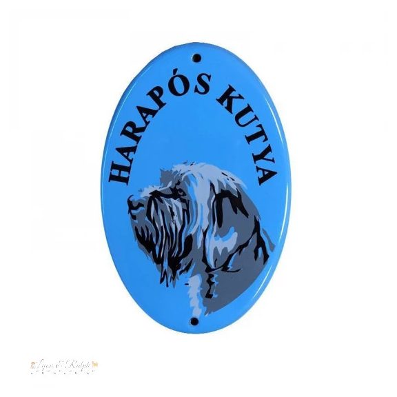 Kutya Harap Zománc Színes Ovál (többféle)